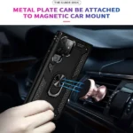 Samsung Galaxy S22 Ultra Magnetic Ring Rugged Case – Black - Image 4