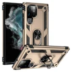 Samsung Galaxy S22 Ultra Magnetic Ring Rugged Case – Rose Gold