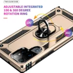 Samsung Galaxy S22 Ultra Magnetic Ring Rugged Case – Rose Gold - Image 2