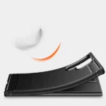 Samsung Galaxy S22 Ultra Carbon Fiber Rugged Case – Black - Image 4