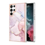 Samsung Galaxy S23 Marble Rose Gold Slim Case