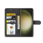 Samsung Galaxy S23 Ultra Leather Wallet Case – Black - Image 2