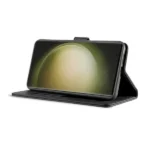 Samsung Galaxy S23 Ultra Leather Wallet Case – Black - Image 3
