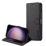 Samsung Galaxy S23 Plus Leather Wallet Case – Black