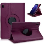 Samsung Galaxy Tab S9 FE 11 Inch 360 Rotating Leather Case – Purple - Image 2