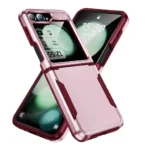 Samsung Galaxy Z Flip 7 5G Pink Shockproof Armor TPU Bumper Case - Image 2