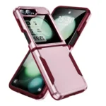 Samsung Galaxy Z Flip 7 5G Pink Shockproof Armor TPU Bumper Case