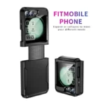 Samsung Galaxy Z Flip 7 5G Black Shockproof Armor TPU Bumper Case - Image 3