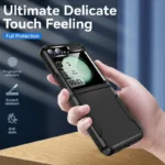 Samsung Galaxy Z Flip 7 5G Black Shockproof Armor TPU Bumper Case - Image 4