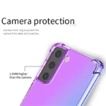 Samsung Galaxy S22 Ultra Clear Rainbow Gel Case – Purple Blue - Image 7