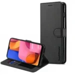 Samsung Galaxy A20s Wallet Leather Flip Stand Magnetic Case – Black