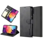 Samsung Galaxy A50  Wallet Leather Flip Case Black Magnetic Stand Card Holder