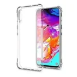 Samsung Galaxy A70 Crystal Clear Heavy Duty Transparent TPU Bumper Shockproof Case Cover