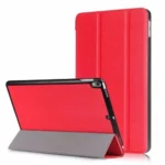 Galaxy Tab A9 Plus Case – Red Folio Magnetic Stand Cover