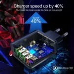 25W QC3.0 Wall Charger – 3 USB Port Fast Charging Adapter - Image 3