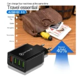 25W QC3.0 Wall Charger – 3 USB Port Fast Charging Adapter - Image 4