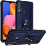 Samsung Galaxy A20s Navy Blue Shockproof Magnetic Car Mount Ring Case