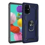 Samsung Galaxy A51 Navy Blue Shockproof Magnetic Car Mount Ring Case