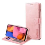 Samsung Galaxy A20s  Wallet Leather Flip Stand Magnetic Case – Rose Gold