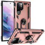 Samsung Galaxy S23 Ultra Magnetic Ring Rugged Case – Rose Gold