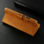 Samsung Galaxy S22 Ultra Leather Wallet Case – Brown - Image 7