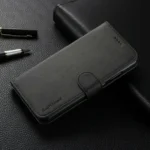 Samsung Galaxy S22 Ultra Leather Wallet Case – Black - Image 3