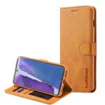 Note 20 Wallet Case – Brown Leather Card Holder Cover