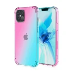 iPhone 12 Pro Max Rainbow Clear Case – Purple Blue