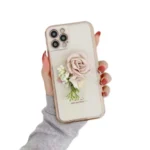 iPhone 11 Pink Flower Pattern Shockproof TPU Case - Image 3