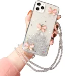 iPhone 12 Pro Max White Butterfly Case