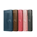 iPhone 12 Pro Leather Wallet Case – Black - Image 2