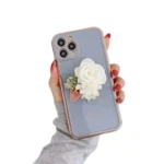 iPhone 11 Purple Flower Pattern Shockproof TPU Case