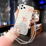 iPhone 12 Pro Max Pink Butterfly Case - Image 3