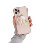 iPhone 12 Flower Shockproof Case – Pink