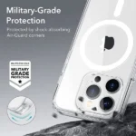iPhone 15 Pro Max MagSafe HaloLock Case – Clear - Image 3