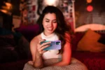 iPhone 12 Pro Max Rainbow Clear Case – Purple Blue - Image 3