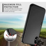 iPhone XS Black Wallet Card Slot Case - Image 4