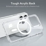 iPhone 15 Pro Max MagSafe HaloLock Case – Clear - Image 4