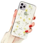 iPhone 12 Pro Dry Flower Glitter Case – Yellow