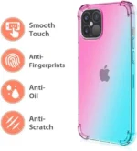 iPhone 12 Pro Max Rainbow Clear Case – Purple Blue - Image 4