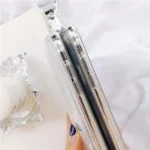 iPhone X XS Pink Glitter Gel Case - Image 5