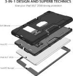 Apple iPad Air 13 2024 Heavy Duty Kickstand Case (Navy Blue) - Image 6
