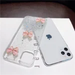 iPhone XR Black Butterfly Glitter Case - Image 9