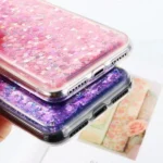 iPhone X XS Clear Glitter Gel Case - Image 10