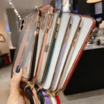 iPhone 11 Red Luxury Electroplating Chain Case - Image 4