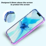 iPhone 11 Pro Max Pink Green Rainbow Clear Case - Image 4