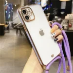 iPhone 11 Purple Luxury Electroplating Chain Case - Image 2