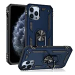 iPhone 11 Pro Max Navy Blue Magnetic Car Mount Ring Case