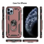 iPhone 11 Pro Max Rose Gold Magnetic Car Mount Ring Case - Image 3