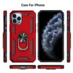 iPhone 11 Pro Red Magnetic Car Mount Ring Case - Image 3